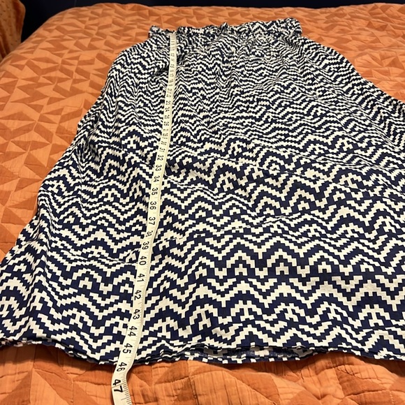 Gap Chevron Cotton Maxi Dress Size Large - Picture 4 of 11